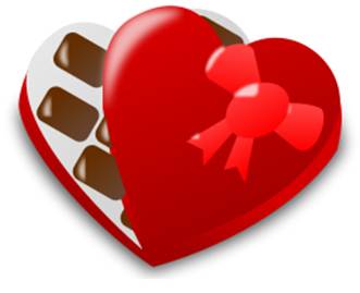 Description: valentine chocolates icon